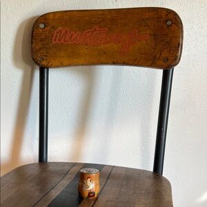 Wooden salt shaker made in Japan with rooster and swivel top to refill
